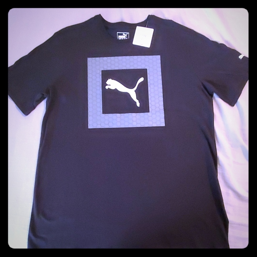 Puma Black Tee Mens Sz. L (NEW)